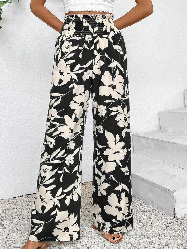 Pantalon large décontracté