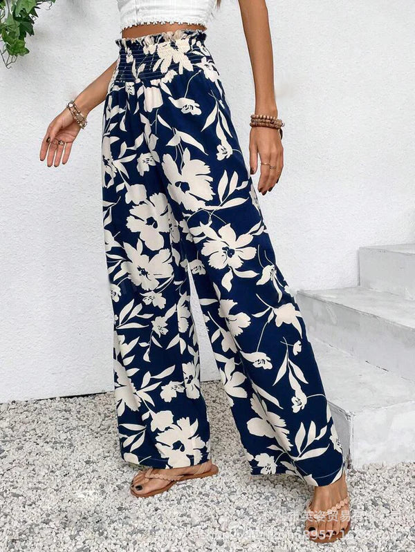 Pantalon large décontracté
