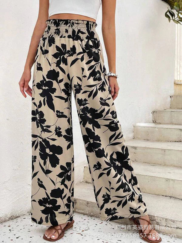 Pantalon large décontracté