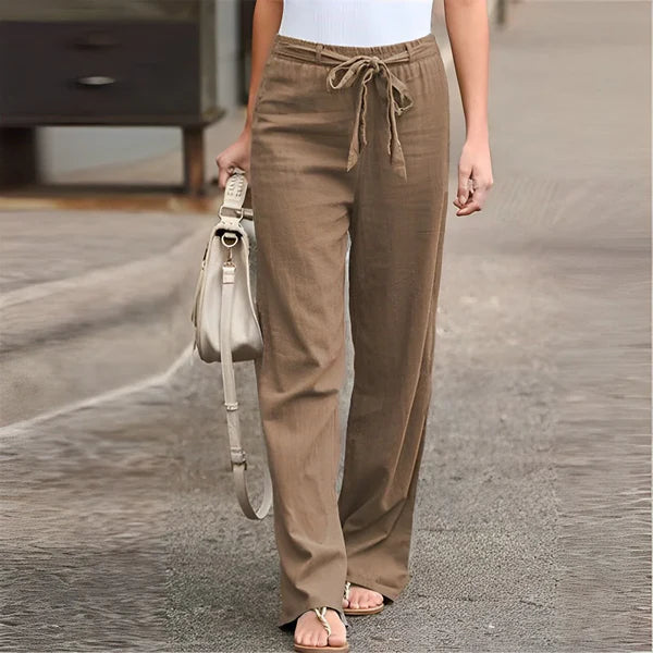 Pantalon taille haute confortable