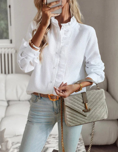 Blouse élégante à volants