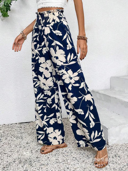 Pantalon large décontracté