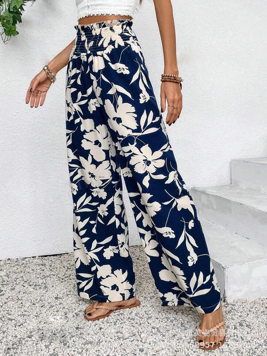 Pantalon large décontracté