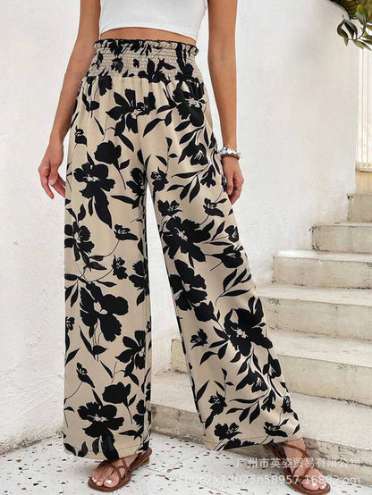 Pantalon large décontracté