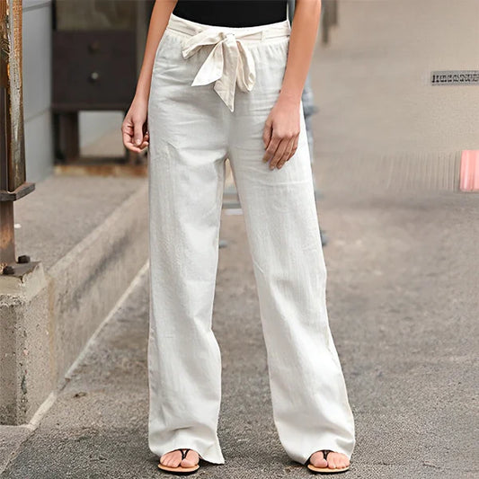 Pantalon taille haute confortable