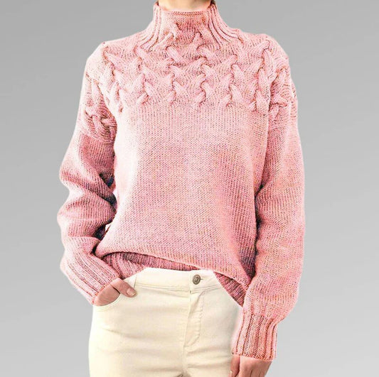 Élégant pull-over en maille ample